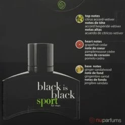 Cheap 👍 Nu Parfums Black Is Black Sport Eau De Toilette Spray For Men, 3.4 Ounce ⌛ -Deals fragrance Store 2ngllqiup0d5avr85k469d44sori