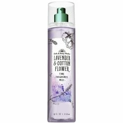 Cheap 🎁 Bath & Body Works Bath And Body Works LAVENDER And COTTON FLOWER Fine Fragrance Mist 8 Fluid Ounce (2019 Edition) ✨