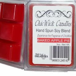Coupon 🥰 ChicWick Candles 2Pack Baked Apple Pie Soy Blend Wax Melts 6oz 12 Wax Cubes Wax Tarts Chunks 50 Plus Hours Of Quality Fragrance 😉