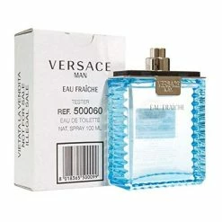 New 😀 Versace Man Eau Fraiche 3.4 Fl Oz Eau De Toilette Spray (Tester) 💯