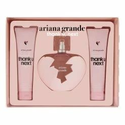 Deals 😉 Ariana Grande Store Ariana Grande Thank U Next For 👩 Women 3piece Set (3.4 Oz Eau De Parfume Spray + 3.4 Oz Body Souffle + 3.4 Oz Shower Gel), 10.2 Fl Oz 💯