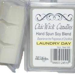 Discount 💯 ChicWick Candles 2Pack Laundry Day Soy Blend Wax Melts 6oz 12 Wax Cubes Wax Tarts Wax Chunks, 50 Plus Hours Of Quality Fragrance 🎉