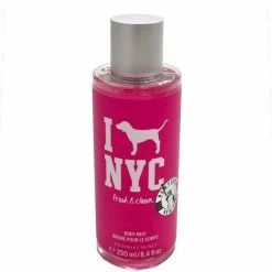Discount 👍 Victoria's Secret PINK I Love NYC Fresh & Clean Body Mist 8.4 OZ ✔️