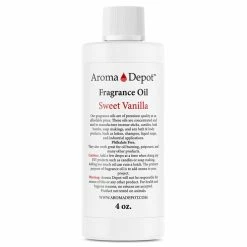 Flash Sale βοΈ Aroma Depot 4 Oz / 4 Ounce Sweet Vanilla Unisex Perfume/Body Oil Our Interpretation, Premium Quality Uncut Fragrance Oil π