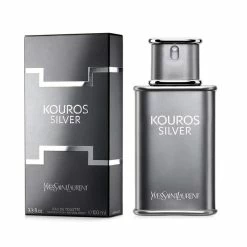 New 🎉 Kouros Silver By Yves Saint Laurent 3.3 Oz Eau De Toilette Spray For Men ⌛