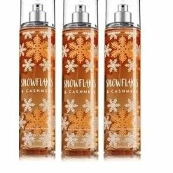 Cheap 👏 Bath & Body Works SNOWFLAKES & CASHMERE Lot Of 3 Fine Fragrance Mist ⌛