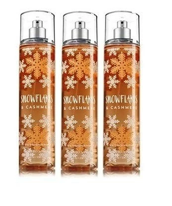 Cheap π Bath & Body Works SNOWFLAKES & CASHMERE Lot Of 3 Fine Fragrance Mist β 1 Cheap π Bath & Body Works SNOWFLAKES & CASHMERE Lot Of 3 Fine Fragrance Mist β