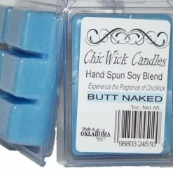 New 🤩 ChicWick Candles 2Pack Butt Naked Soy Blend Wax Melts 6oz 12 Wax Cubes Wax Tarts Wax Chunks, 50 Plus Hours Of Quality Fragrance 😉